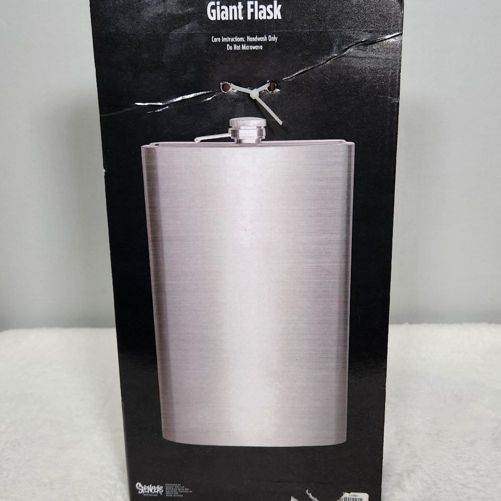 Spencer's Metallic Silver Giant Flask - Picture 2 of 4